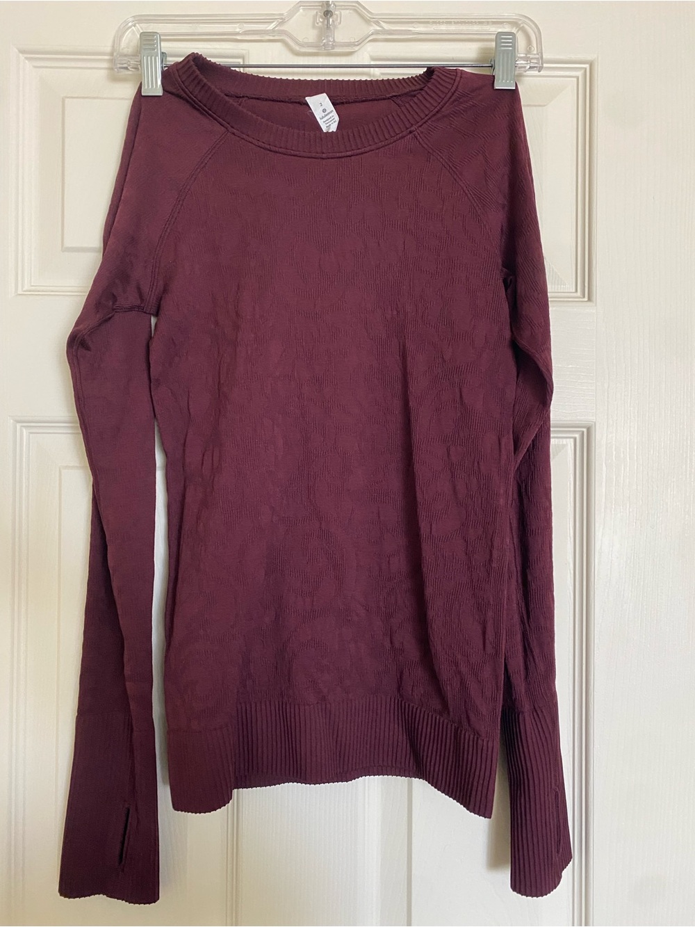 lululemon athletica Women's Long-Sleeve Crewneck Top - Burgundy Plum